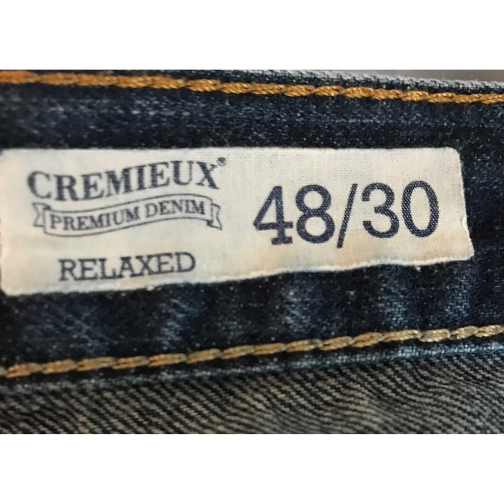 Cremieux Jeans Mens 48x30 TAG / 50x21 Actual Altered Short Inseam Relaxed Fit - Picture 3 of 7